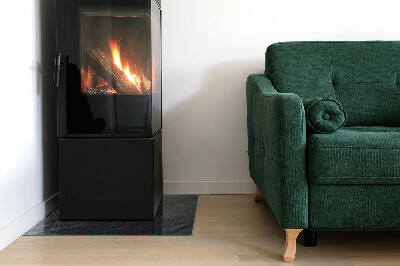 Corner glass hearth rectangular Stone surface texture