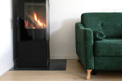 Corner glass hearth rectangular Stone surface texture