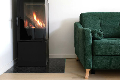 Corner glass hearth rectangular Stone surface texture