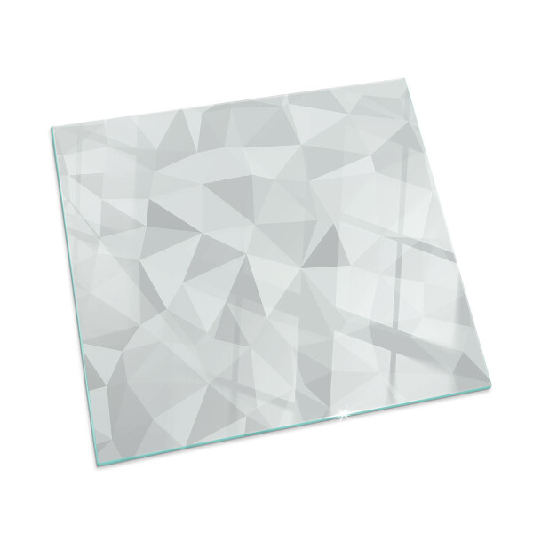 Glass fire hearth rectangular Abstract geometric pattern