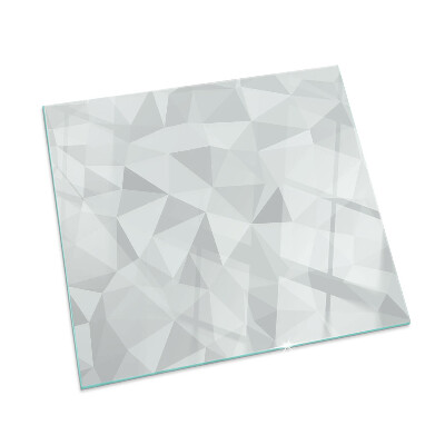Glass fire hearth rectangular Abstract geometric pattern