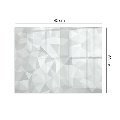 Glass fire hearth rectangular Abstract geometric pattern