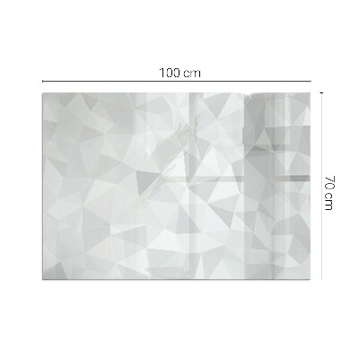Glass fire hearth rectangular Abstract geometric pattern