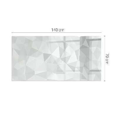 Glass fire hearth rectangular Abstract geometric pattern