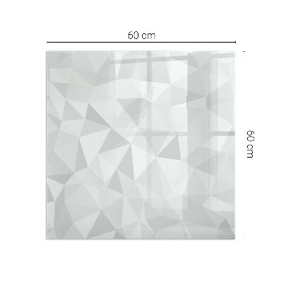 Glass fire hearth rectangular Abstract geometric pattern