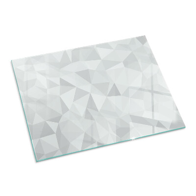 Glass fire hearth rectangular Abstract geometric pattern