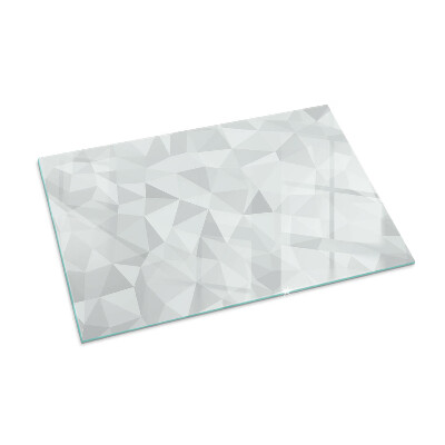 Glass fire hearth rectangular Abstract geometric pattern