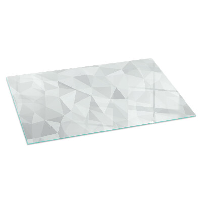 Glass fire hearth rectangular Abstract geometric pattern