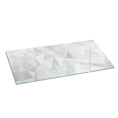 Glass fire hearth rectangular Abstract geometric pattern