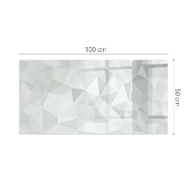 Glass fire hearth rectangular Abstract geometric pattern