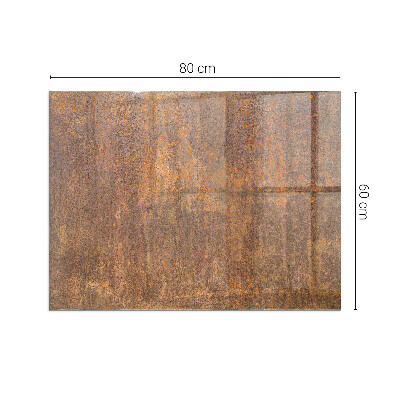 Corner glass hearth rectangular Rust texture for background