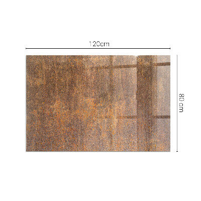 Corner glass hearth rectangular Rust texture for background
