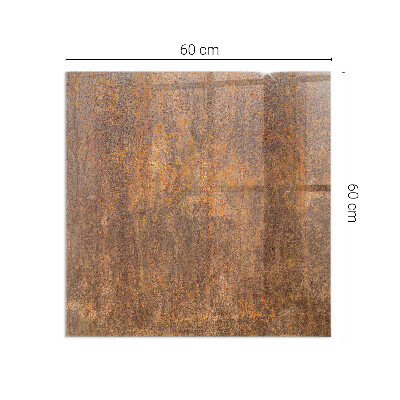 Corner glass hearth rectangular Rust texture for background