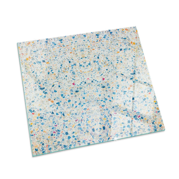 Glass fire hearth rectangular Abstract texture pattern