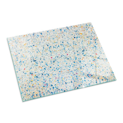 Glass fire hearth rectangular Abstract texture pattern