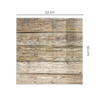 Corner glass hearth rectangular Natural wood boards