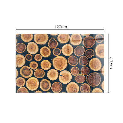 Glass fire hearth rectangular A box with cut wood