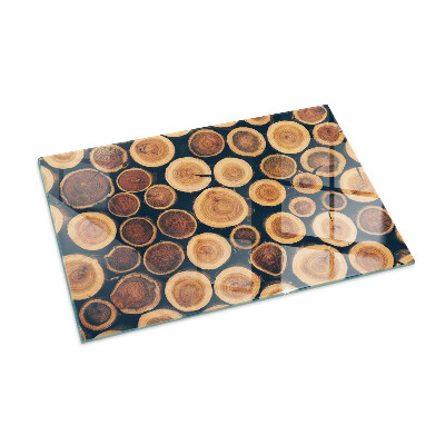 Glass fire hearth rectangular A box with cut wood