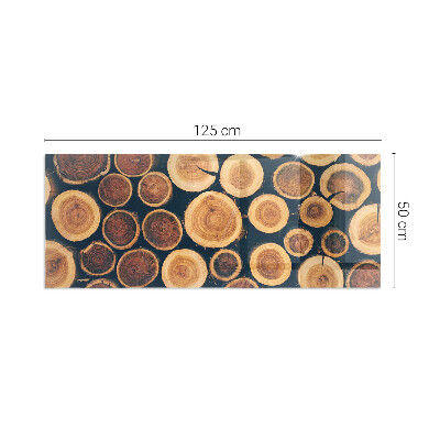 Glass fire hearth rectangular A box with cut wood