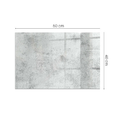 Corner glass hearth rectangular Raw concrete texture