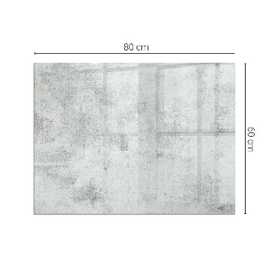 Corner glass hearth rectangular Raw concrete texture