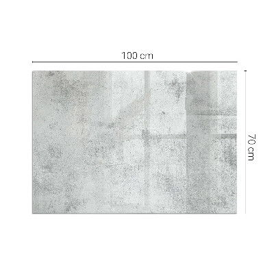 Corner glass hearth rectangular Raw concrete texture