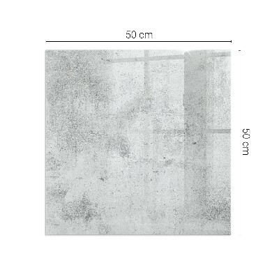 Corner glass hearth rectangular Raw concrete texture