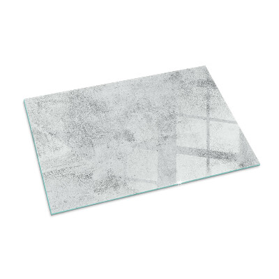 Corner glass hearth rectangular Raw concrete texture