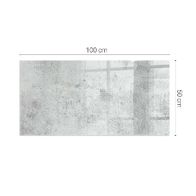 Corner glass hearth rectangular Raw concrete texture