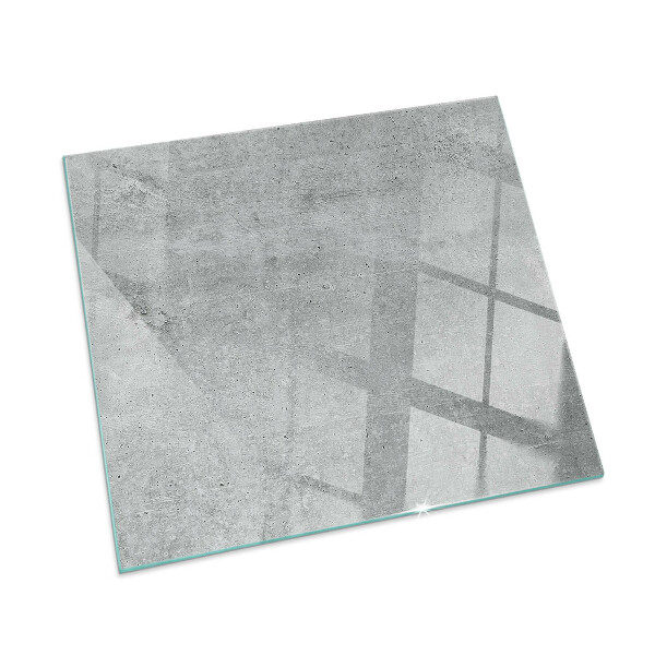 Glass fire hearth rectangular Raw concrete texture