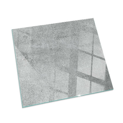 Glass fire hearth rectangular Raw concrete texture