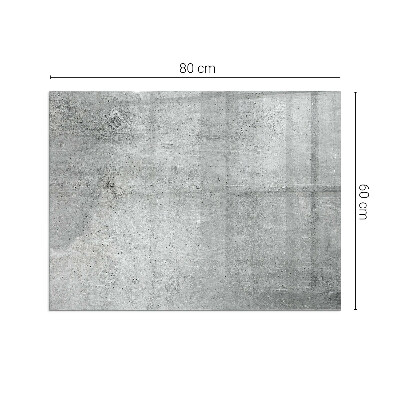 Glass fire hearth rectangular Raw concrete texture