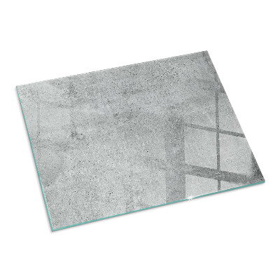 Glass fire hearth rectangular Raw concrete texture