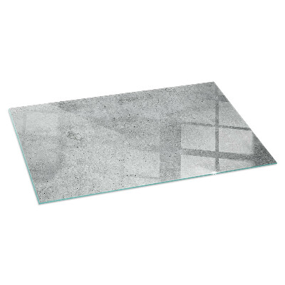 Glass fire hearth rectangular Raw concrete texture