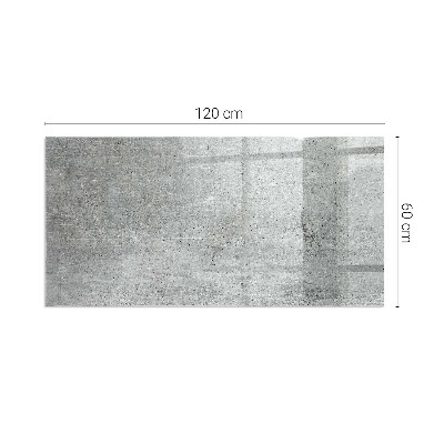 Glass fire hearth rectangular Raw concrete texture