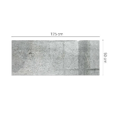 Glass fire hearth rectangular Raw concrete texture
