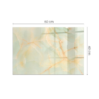 Glass fire hearth rectangular Abstract marble pattern