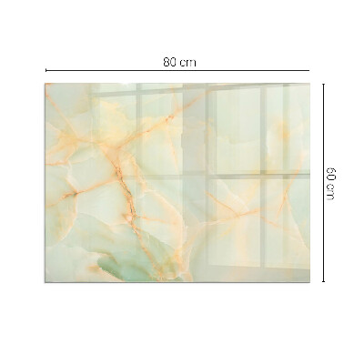 Glass fire hearth rectangular Abstract marble pattern