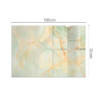 Glass fire hearth rectangular Abstract marble pattern