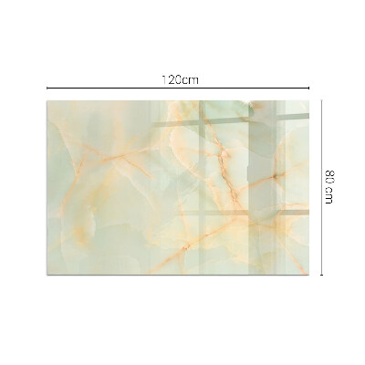 Glass fire hearth rectangular Abstract marble pattern