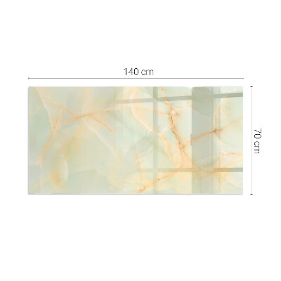 Glass fire hearth rectangular Abstract marble pattern
