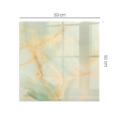 Glass fire hearth rectangular Abstract marble pattern