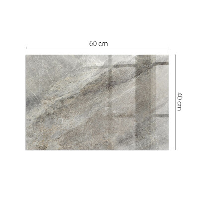 Corner glass hearth rectangular Natural stone pattern