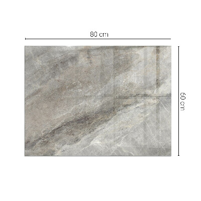 Corner glass hearth rectangular Natural stone pattern