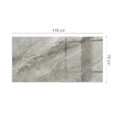 Corner glass hearth rectangular Natural stone pattern