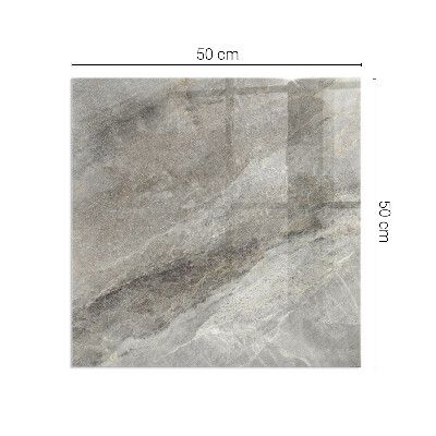 Corner glass hearth rectangular Natural stone pattern