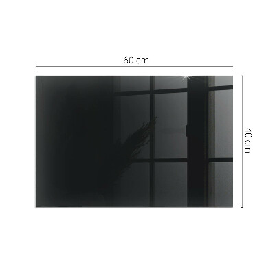 Corner glass hearth rectangular Color Dark graphite