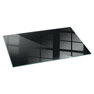 Corner glass hearth rectangular Color Dark graphite