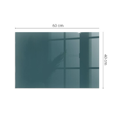 Glass fire hearth rectangular Sea Color