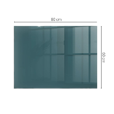 Glass fire hearth rectangular Sea Color